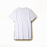 zipper long t shirt fashion design