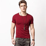 round neck pure color