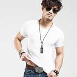 V collar Men T-Shirt