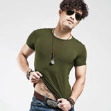 V collar Men T-Shirt