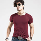 V collar Men T-Shirt
