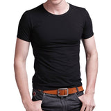 Stretch Lycra V Collar Mens T Shirt