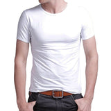 Stretch Lycra V Collar Mens T Shirt