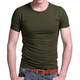Stretch Lycra V Collar Mens T Shirt