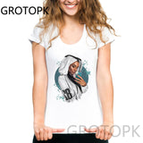 Girl and Dog Kawaii Print