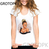 Girl and Dog Kawaii Print