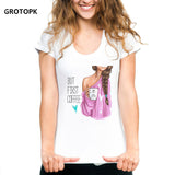 BUT FIRST COFFEE Female T-shirt