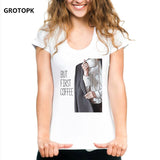BUT FIRST COFFEE Female T-shirt