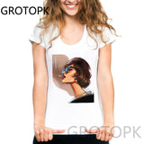 Vogue Beauty Print Female T-shirt