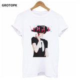 Vogue Beauty Print Female T-shirt