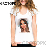 Vogue Beauty Print Female T-shirt