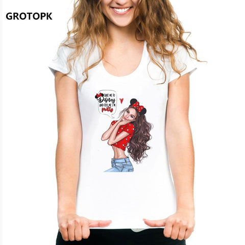 Mickey Girl Cartoon Female T-shirt