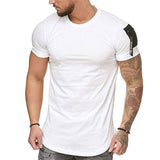 T Shirt Men Summer Solid Color